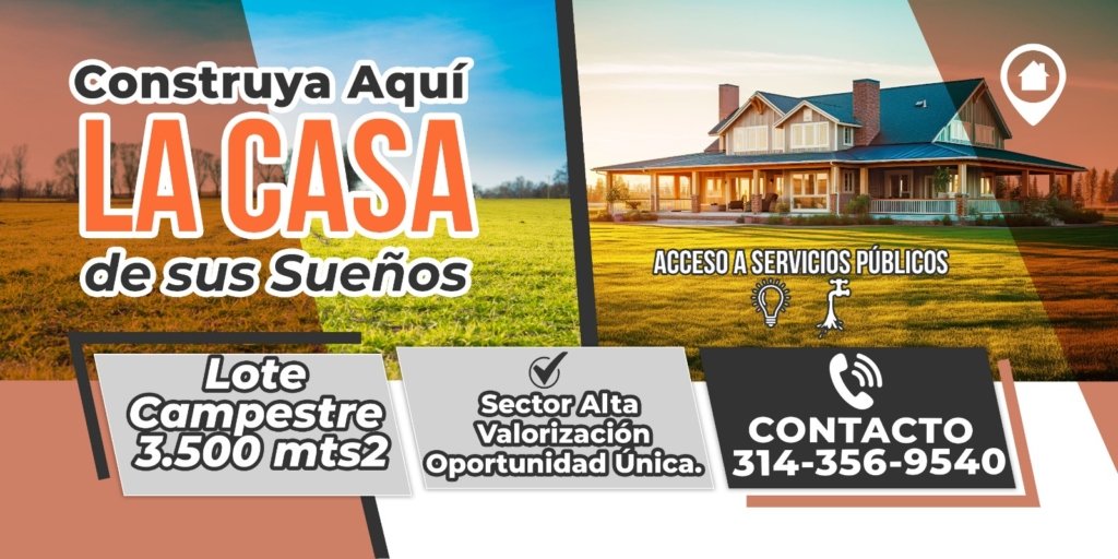 Lote terreno campestre en excelente sector de alta valorización entre Santo Tomás y Polonuevo Atlántico