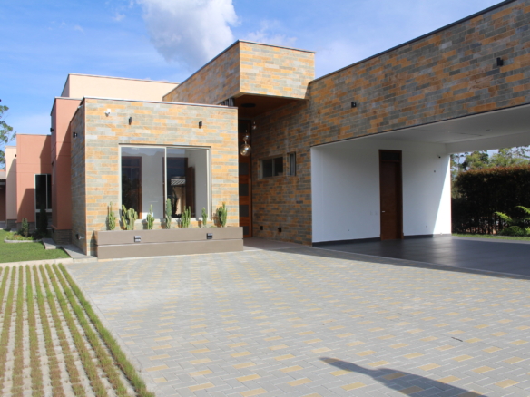 Modern, New, Luxurious One Level Home in Exclusive Llanogrande Gated Community with Lakes and Sport Facilities