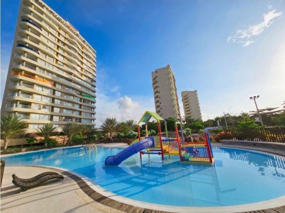 Apartamento en exclusivo condominio Aguamarina Beach Resort Ubicado entre Barranquilla y Cartagena