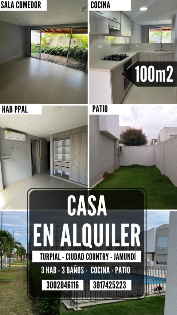 Se Alquila Casa Con Amplio Patio En Conjunto Cerrado – Ciudad Country
