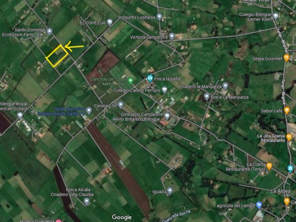 Tenjo – Lote Área total: 25.000 MTRS Valor total de venta X FANEGADA $250.000.000 (Doscientos Cincuenta Millones de Pesos M/cte)