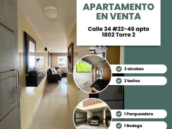 Apartamento en Bucaramanga excelente ubicacion Centro Antonia Santos