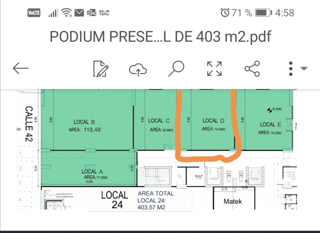 ALQUILO LOCALCOMERCIAL PODIUM VALLE DEL LILI – 70 MTS 2