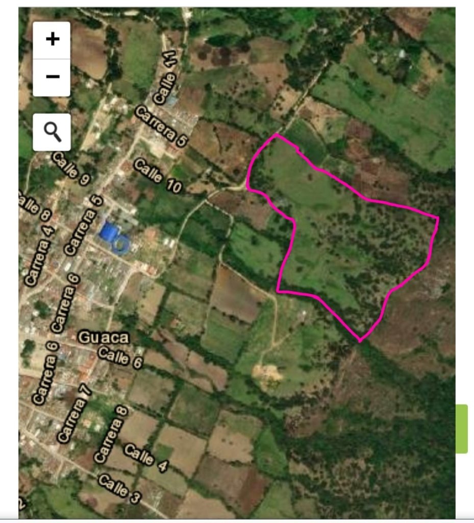 Finca en Guaca Santander a 3 cuadras del casco urbano