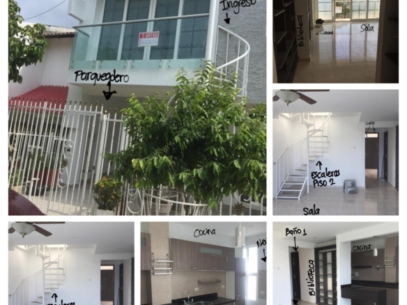 Arriendo Apartamento Duplex en La Urbanizacion Contadora Cartagena