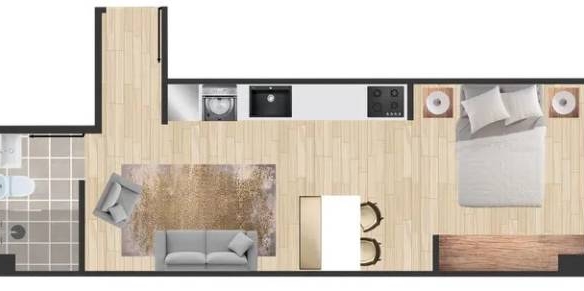 Arriendo APARTAESTUDIO LOFT MODERNO en Bogota frente al club el Country