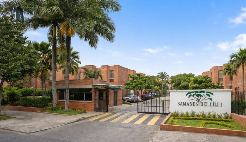 Vendo casa esquinera en Samanes de Lili 1, Cali, ubicada en conjunto residencial con excelentes zonas comunes.