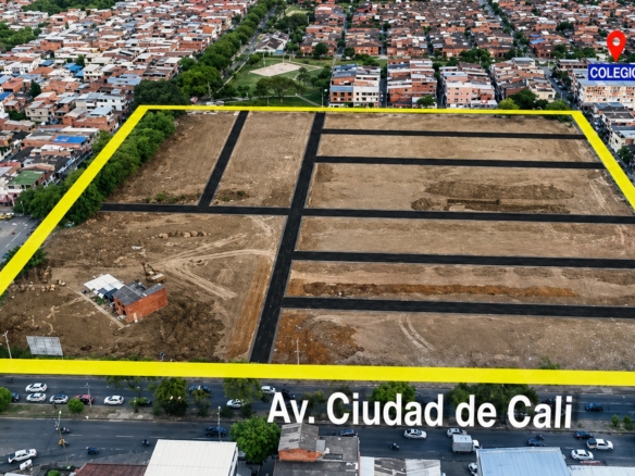 Lotes en venta sobre la Avenida Ciudad de Cali con calle 54, en ubicación estratégica