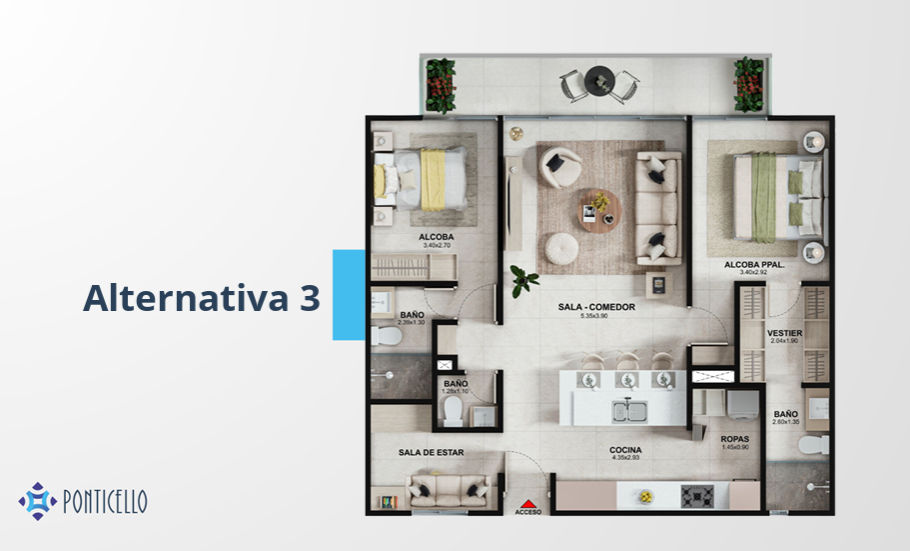 PONTICELLO APARTAMENTOS NUEVOS EN EL OESTE DE CALI | VÍA CRISTO REY
