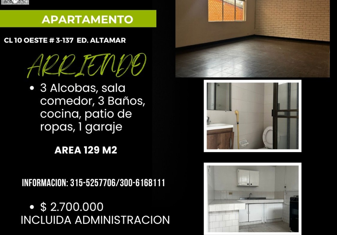 Apartamento en Arriendo en Cali Santa Rita