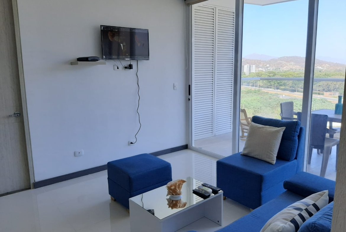 Apartamento en arriendo en Pozos Colorados, Rodadero – Conjunto Ocean Club