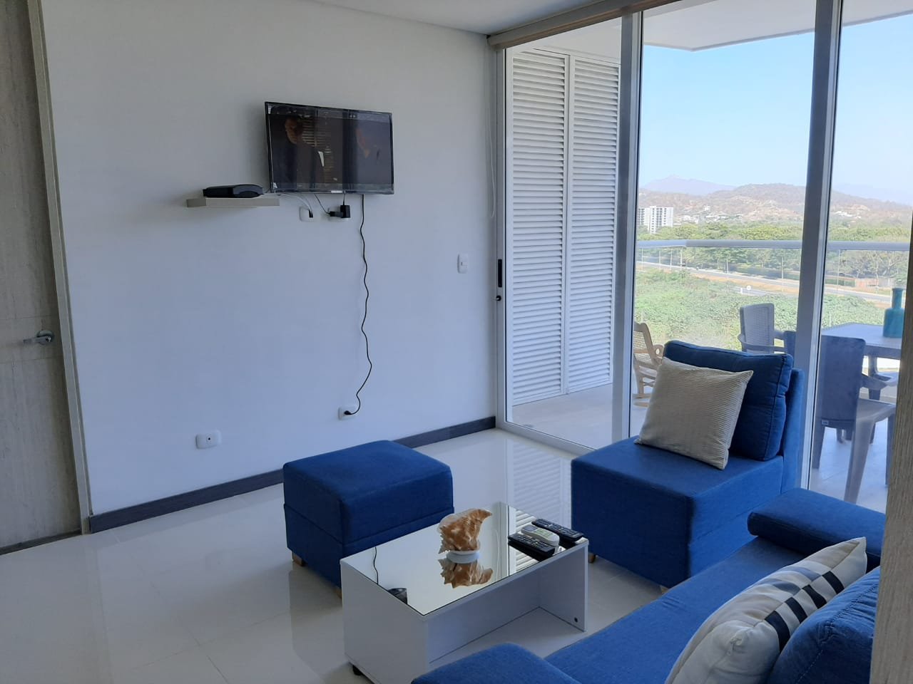 Sala Apartamento en arriendo en Pozos Colorados, Rodadero – Conjunto Ocean Club