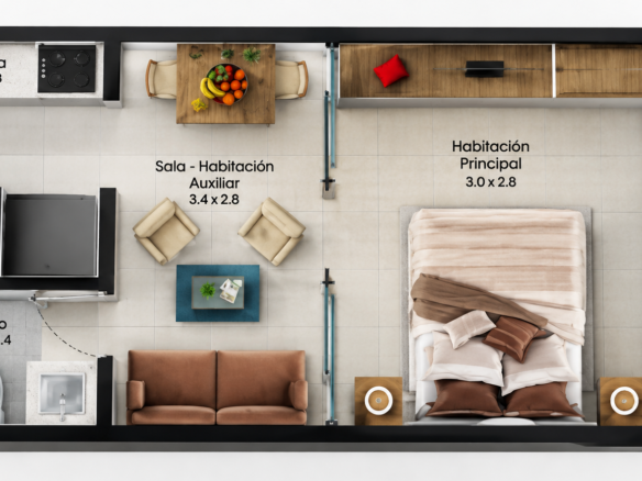 Venta de apartaestudio rodadero sur