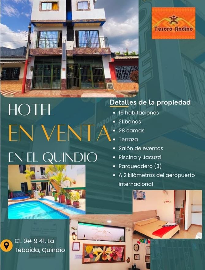 HOTEL EN VENTA EN LA TEBAIDA, QUINDÍO