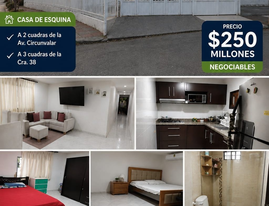 Casa de esquina en venta en la Pradera, Barranquilla