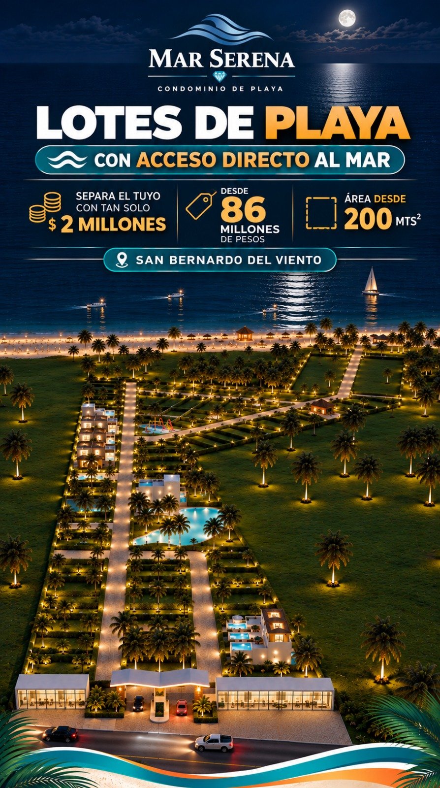 84317b8a-30c4-4d68-9e89-85b87da55afe LOTES EN VENTA CON SALIDA DIRECTA AL MAR CONDOMINIO DE PLAYA MAR SERENA