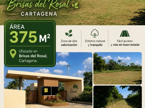 VENTA LOTE CAMPESTRE CARTAGENA